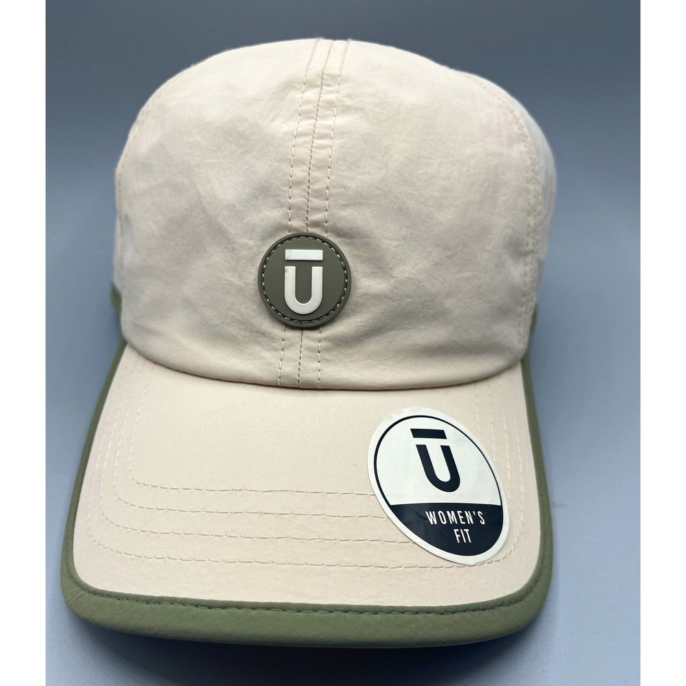 FŪL Contrast Binding Nylon Cap w/ Rubber Patch & Side Zipper Pocket NWT